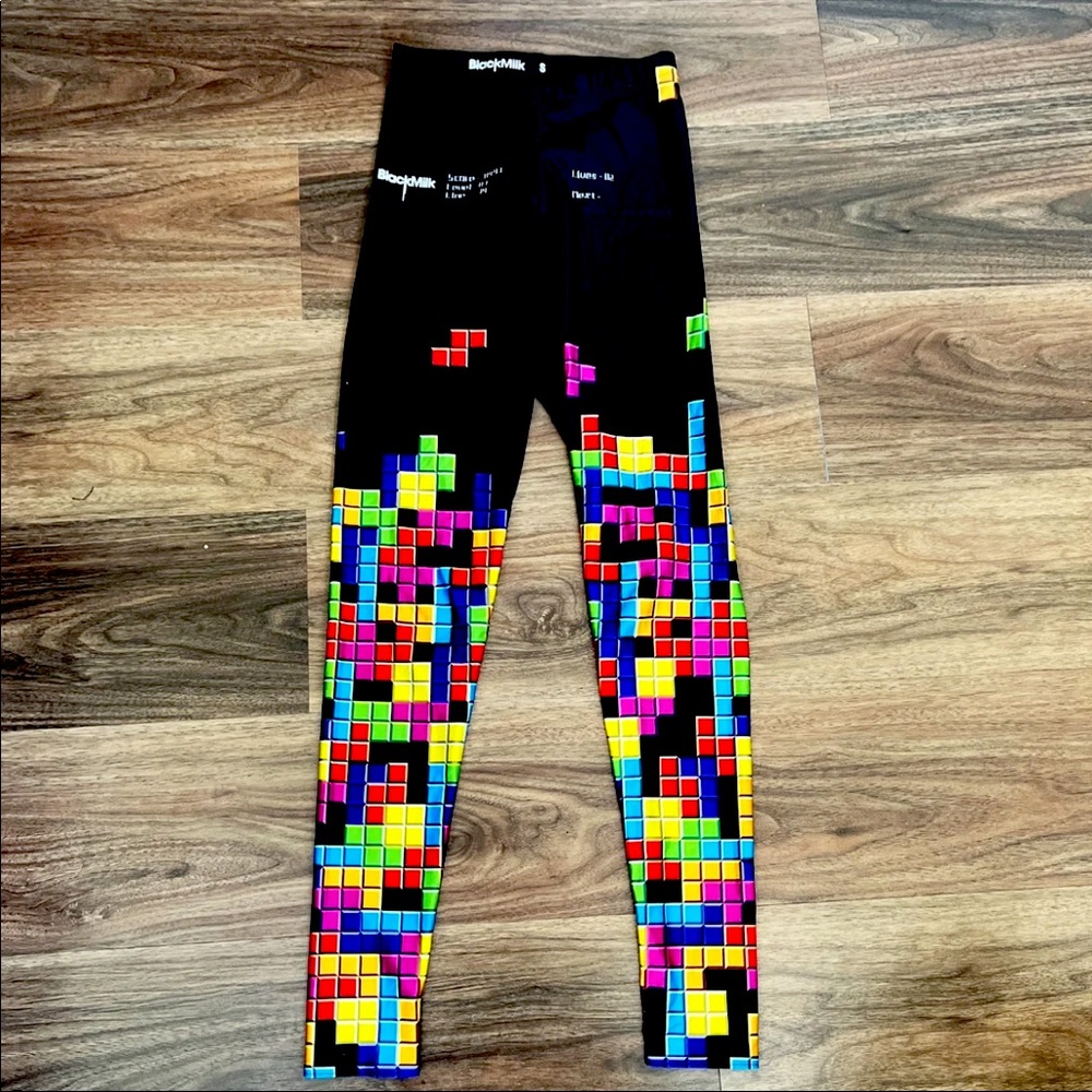 Blackmilk Clothing RETRO GAMER Leggings S (Tetris)